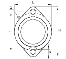 軸承座單元 GLCTE20-TV-FA125.5, 兩孔塑料軸承座,帶偏心鎖圈的外球面球軸承,帶 Corrotect? 涂層,P型密封 軸承座單元 GLCTE20-TV-FA125.5, 兩孔塑料軸承座,帶偏心鎖圈的外球面球軸承,帶 Corrotect? 涂層,P型密封