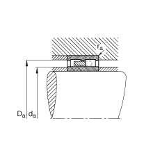 圓柱滾子軸承 NNU4134-M, 浮動軸承，雙列，可分離，帶保持架